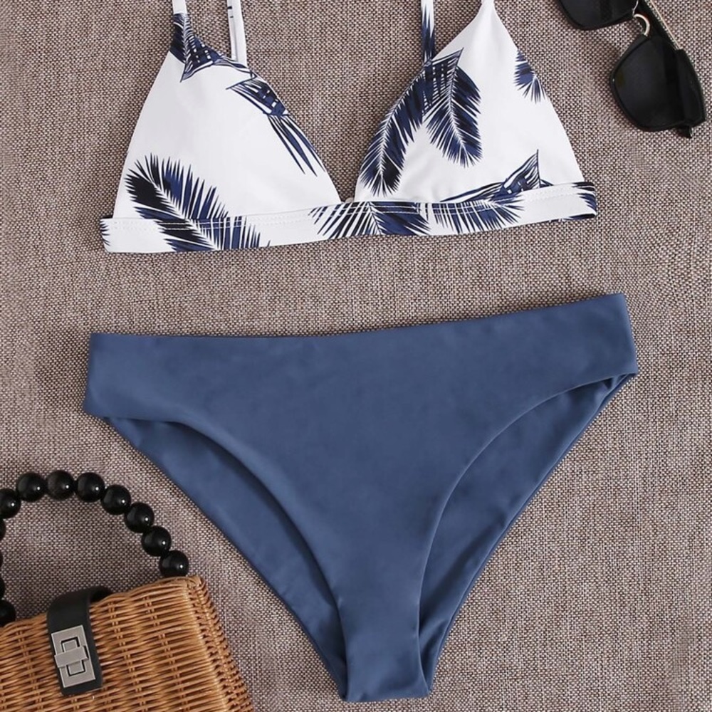 Romwe Floral Bikini